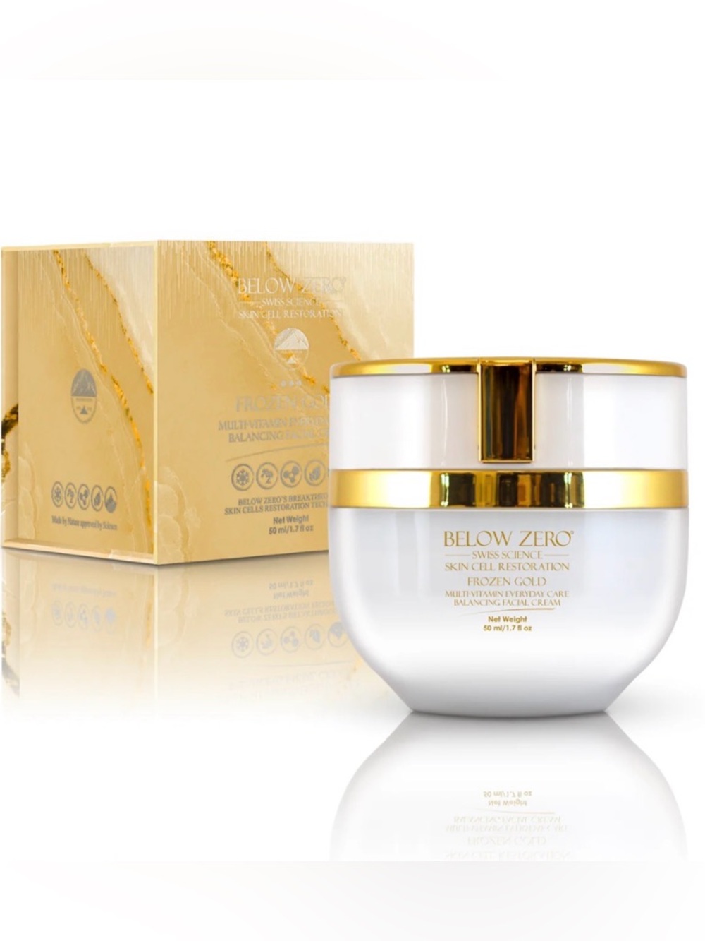 Below Zero Frozen Gold Multi-Vitamin Everyday Care Balancing Facial Cream